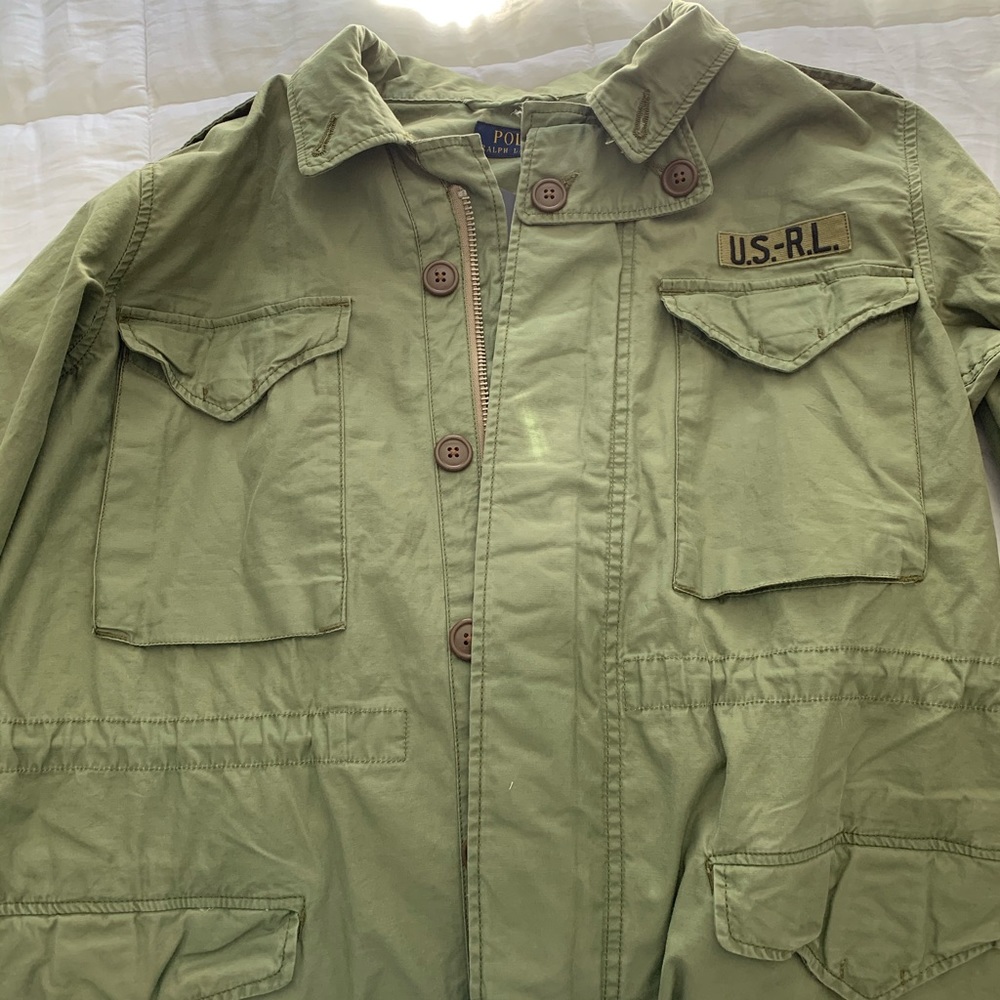 Ralph Lauren Beaded Steer Head Military Jacket